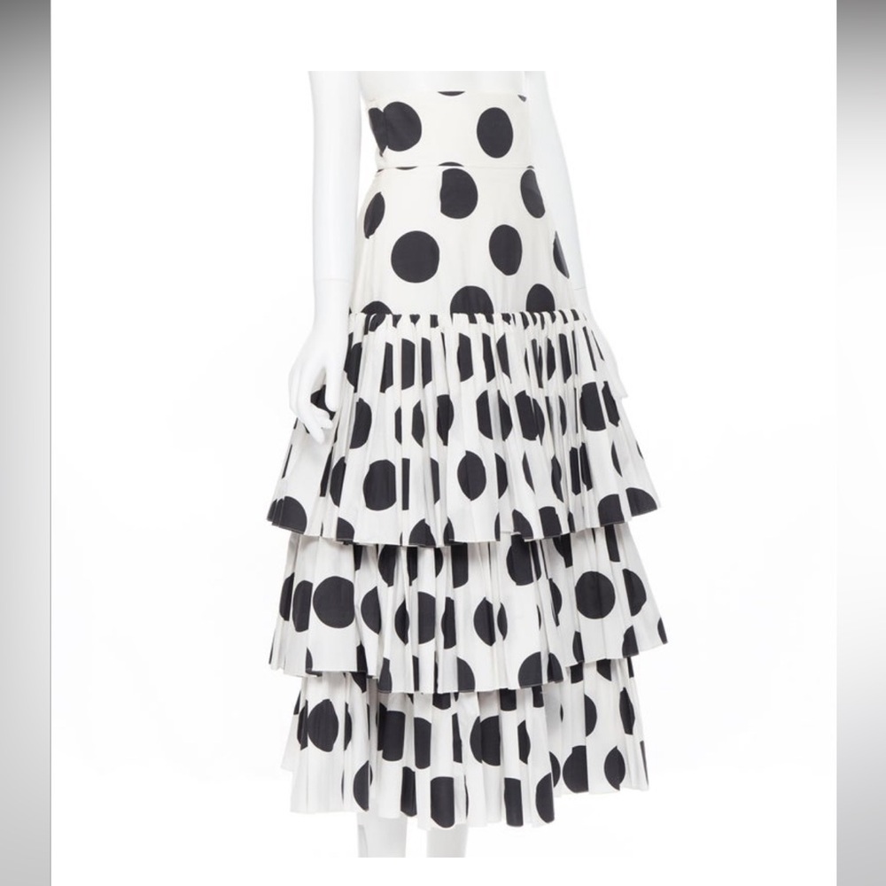 Dolce and Gabbana Polka Dot Tiered Skirt